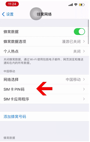 德格苹果14维修网分享如何给iPhone14的SIM卡设置密码 