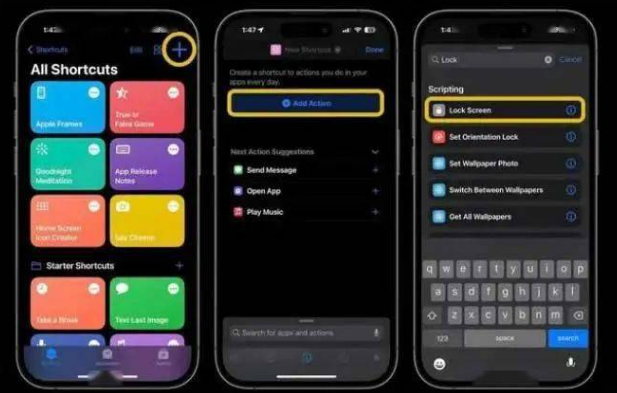 德格苹果14锁屏维修店分享iPhone14升级iOS16.4后如何创建锁屏快捷方式 