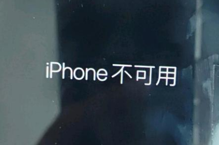 德格苹果服务网点分享锁屏界面显示“iPhone 不可用”如何解决 